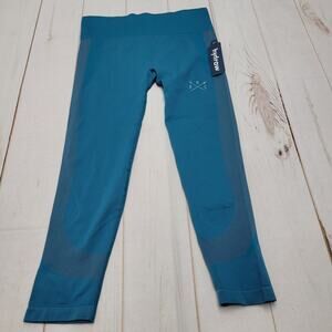 Hydrow NWT seamless leggings high rise aqua blue ankle